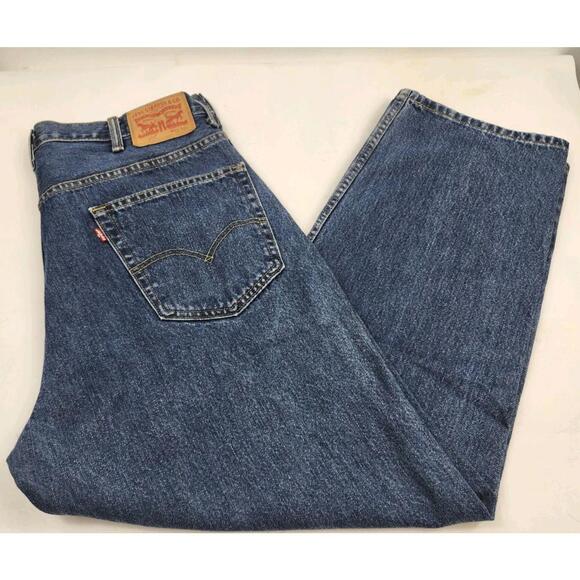 Levis 505 Mens 38x30 Blue Jean's Medium Wash 100% Cotton - Picture 1 of 6